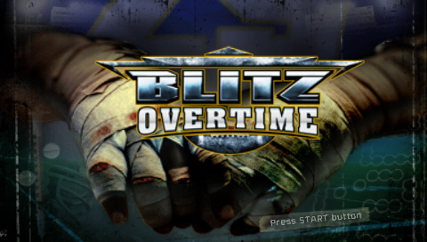 Blitz Overtime title screen for PSP